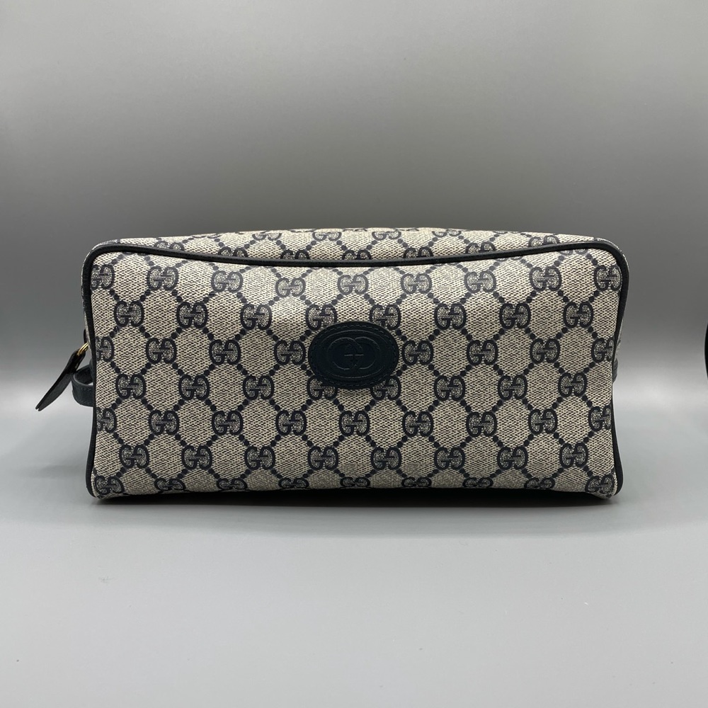 Authentic Gucci GG Toiletry Makeup Bag